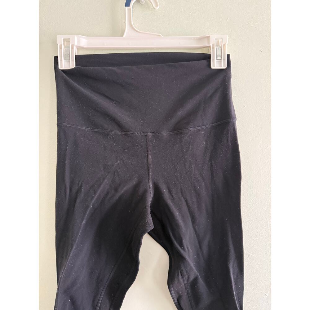 Lululemon | Black High Waist Align Leggings Cropped 23” Activewear Workout - Picture 3 of 11